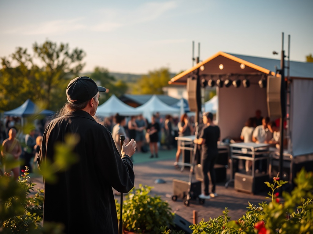 Ilustracja symbolizująca tajemniczy projekt i nocne życie miasta Białystok