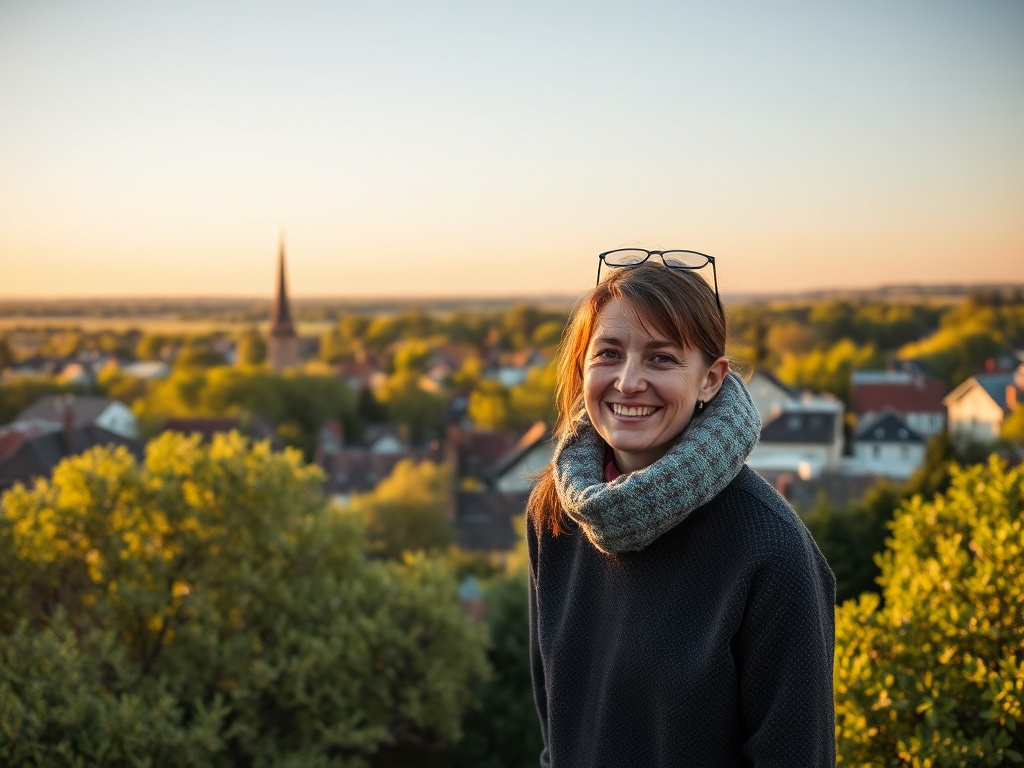 Ilustracja symbolizująca projekty naukowe i innowacyjne z Uniwersytetu w Białymstoku, z motywem trzmiela.